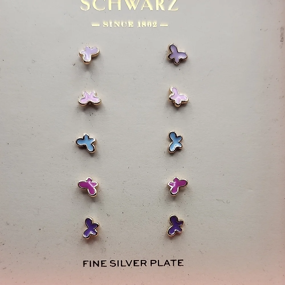 FAO Schwarz Silver Plate Earring Collection
